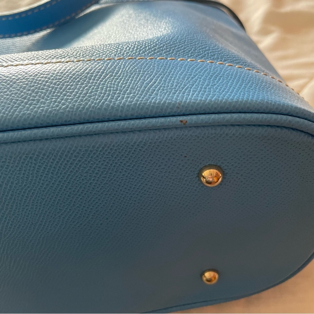 Dooney and Bourke Tote Bag Blue Purse - Picture 7 of 15